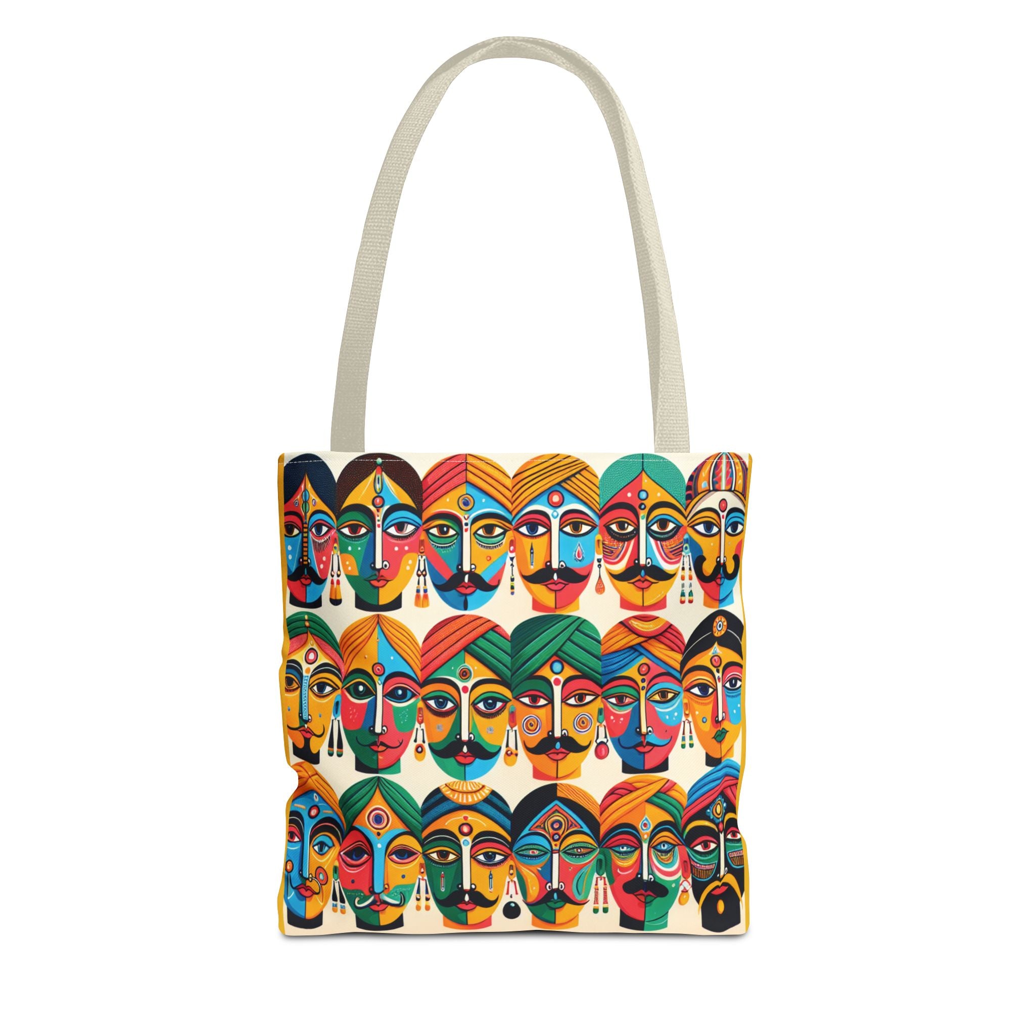 Colorful Artistic Faces Tote Bag
