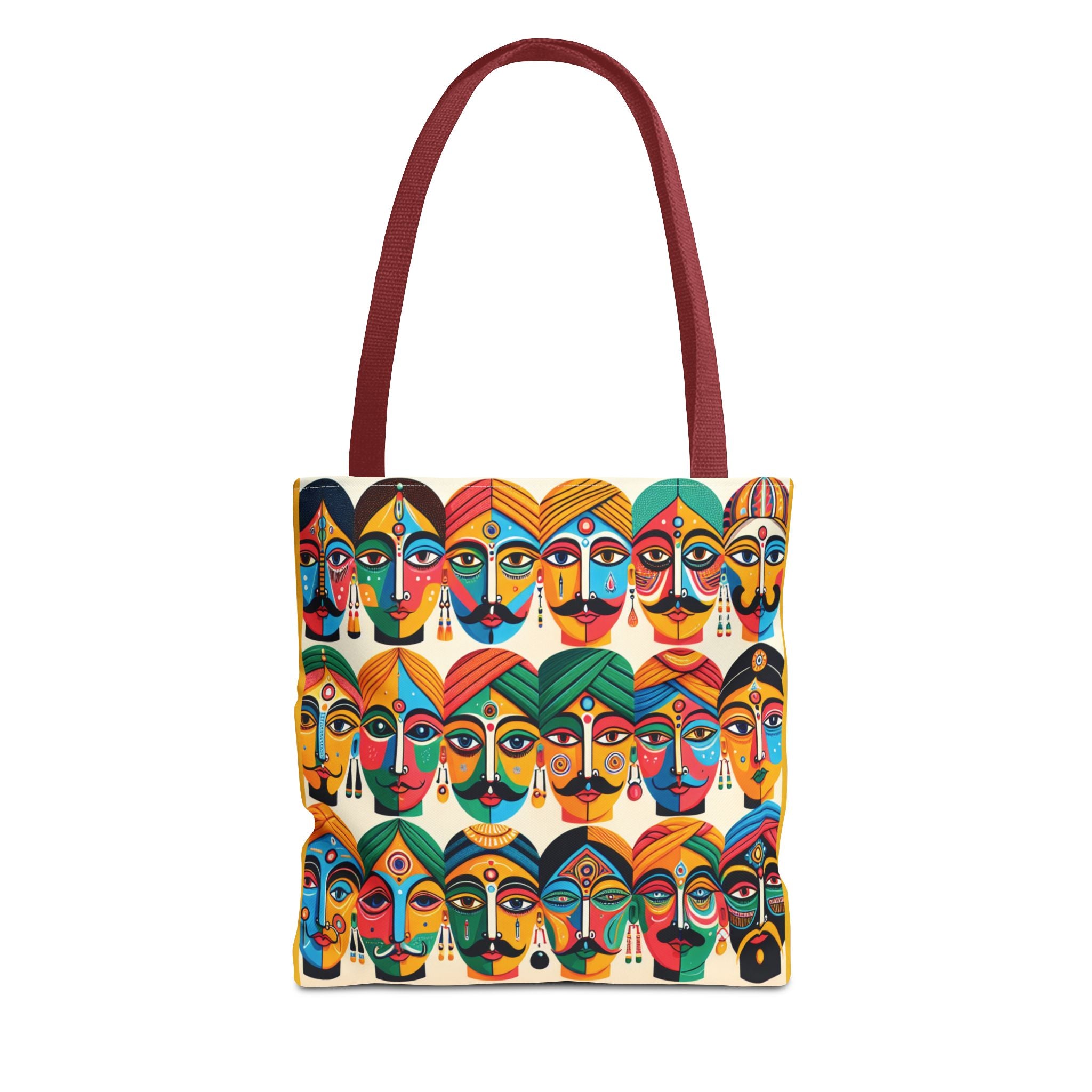 Colorful Artistic Faces Tote Bag