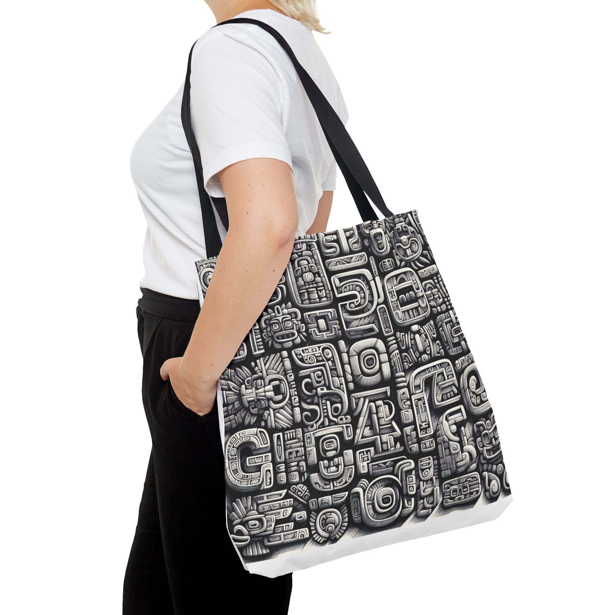 Mayan Script Tote Bag