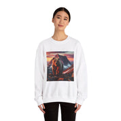 Bear on a Mountain- Unisex Heavy Blend™ Crewneck Sweatshirt