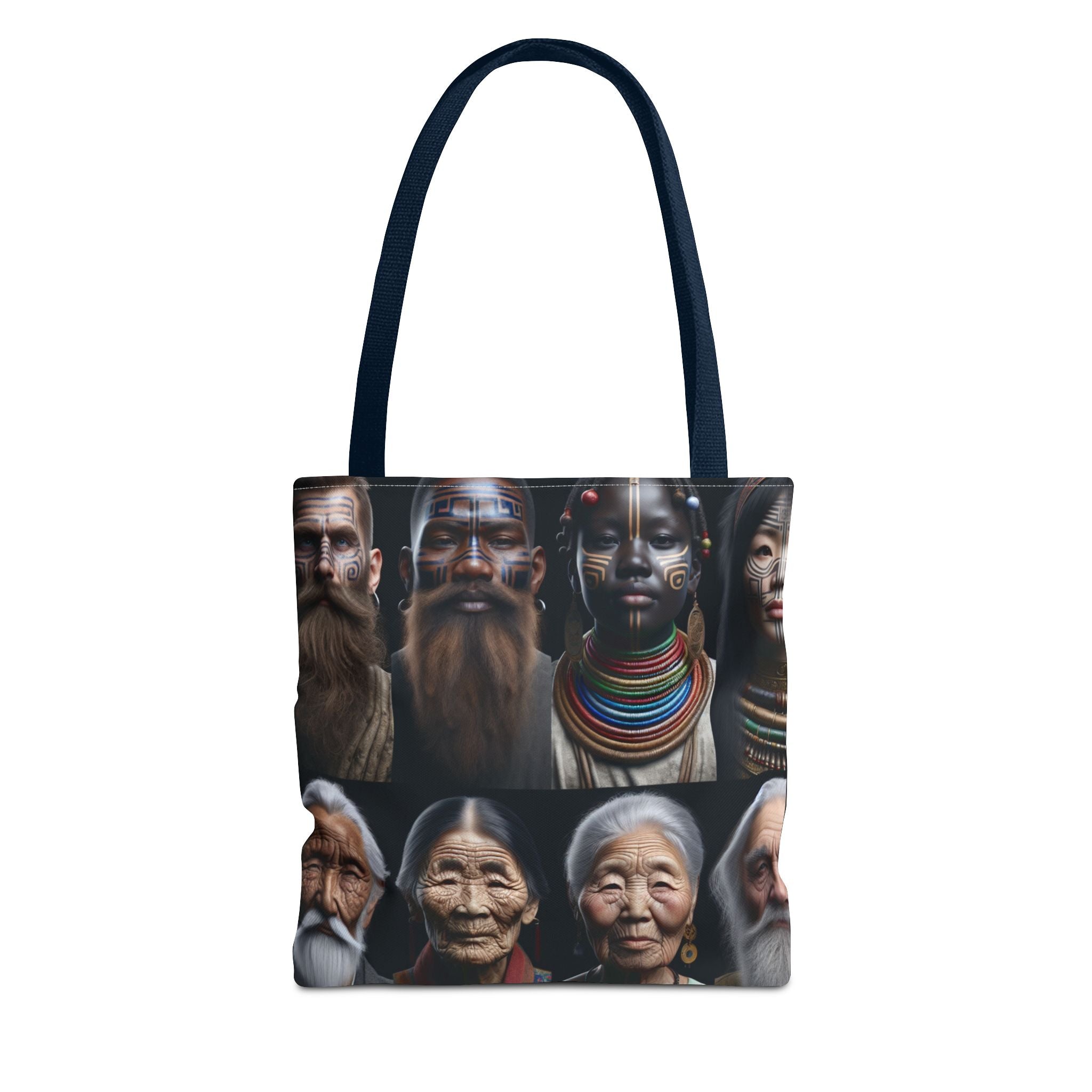 Cultural Diversity Tote Bag - Ancient Ethnic Portraits