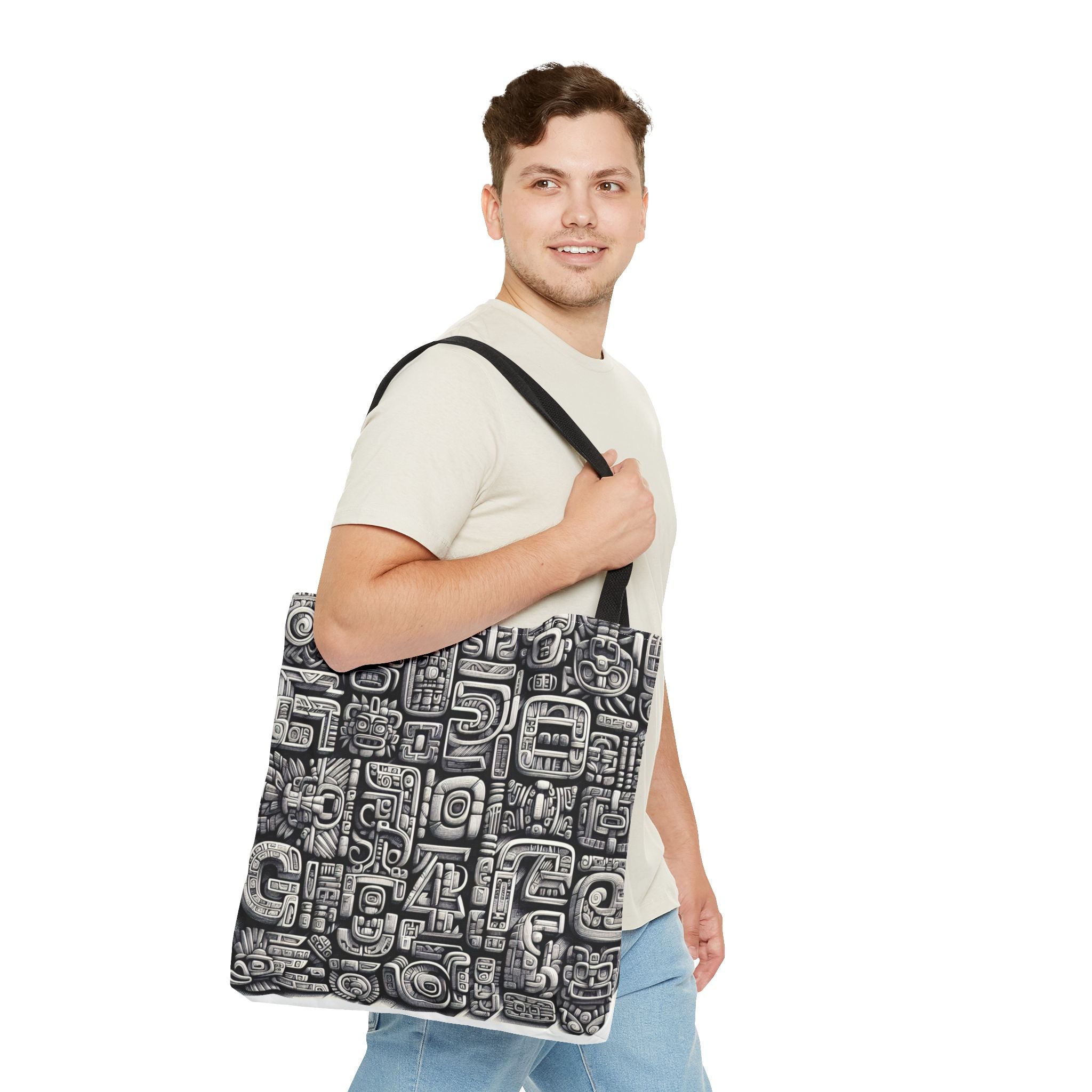 Mayan Script Tote Bag