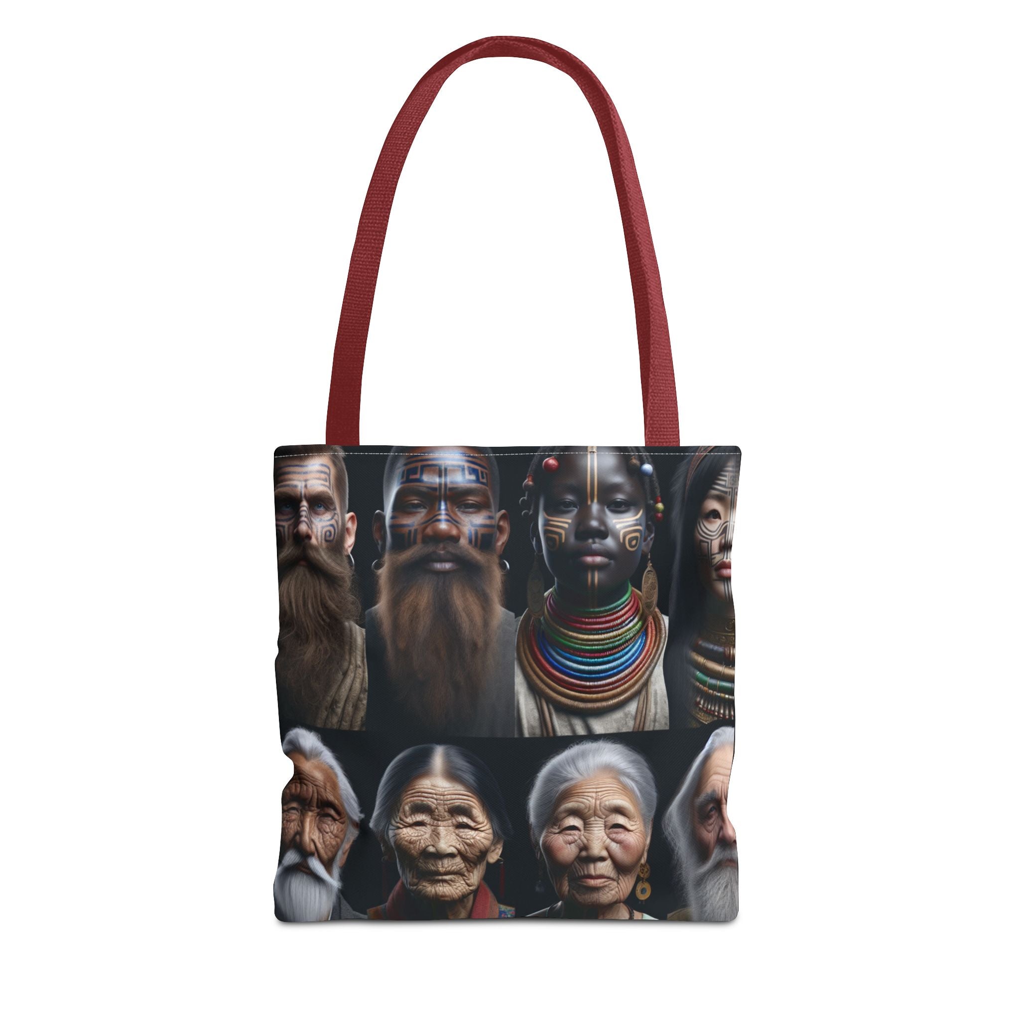 Cultural Diversity Tote Bag - Ancient Ethnic Portraits