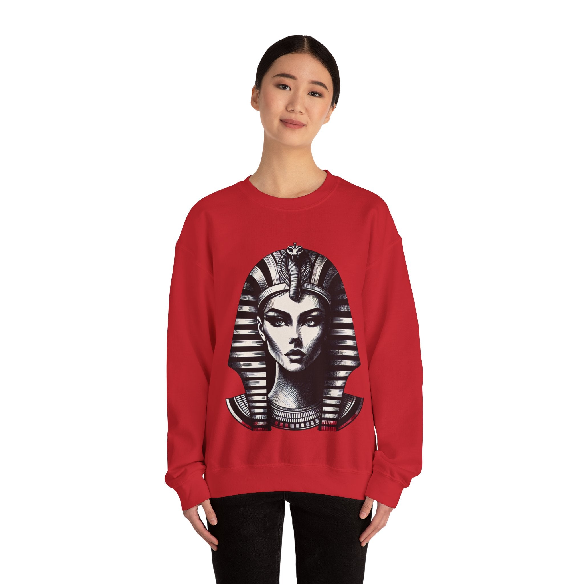 Egyptian Queen Cleopatra Graphic Crewneck Sweatshirt - Unisex