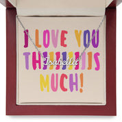 Custom Name Necklace with Message Card