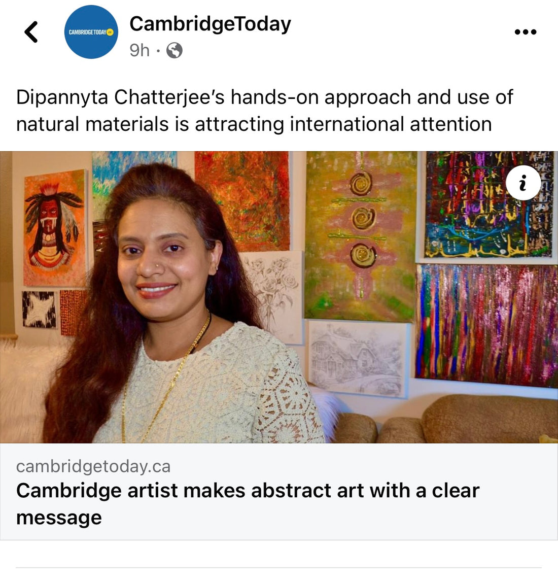 Article about me Published on Cambridgetoday