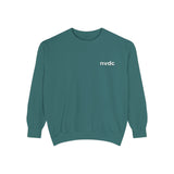NVDC Minimal Sweatshirt — Garment-Dyed Coral Crewneck