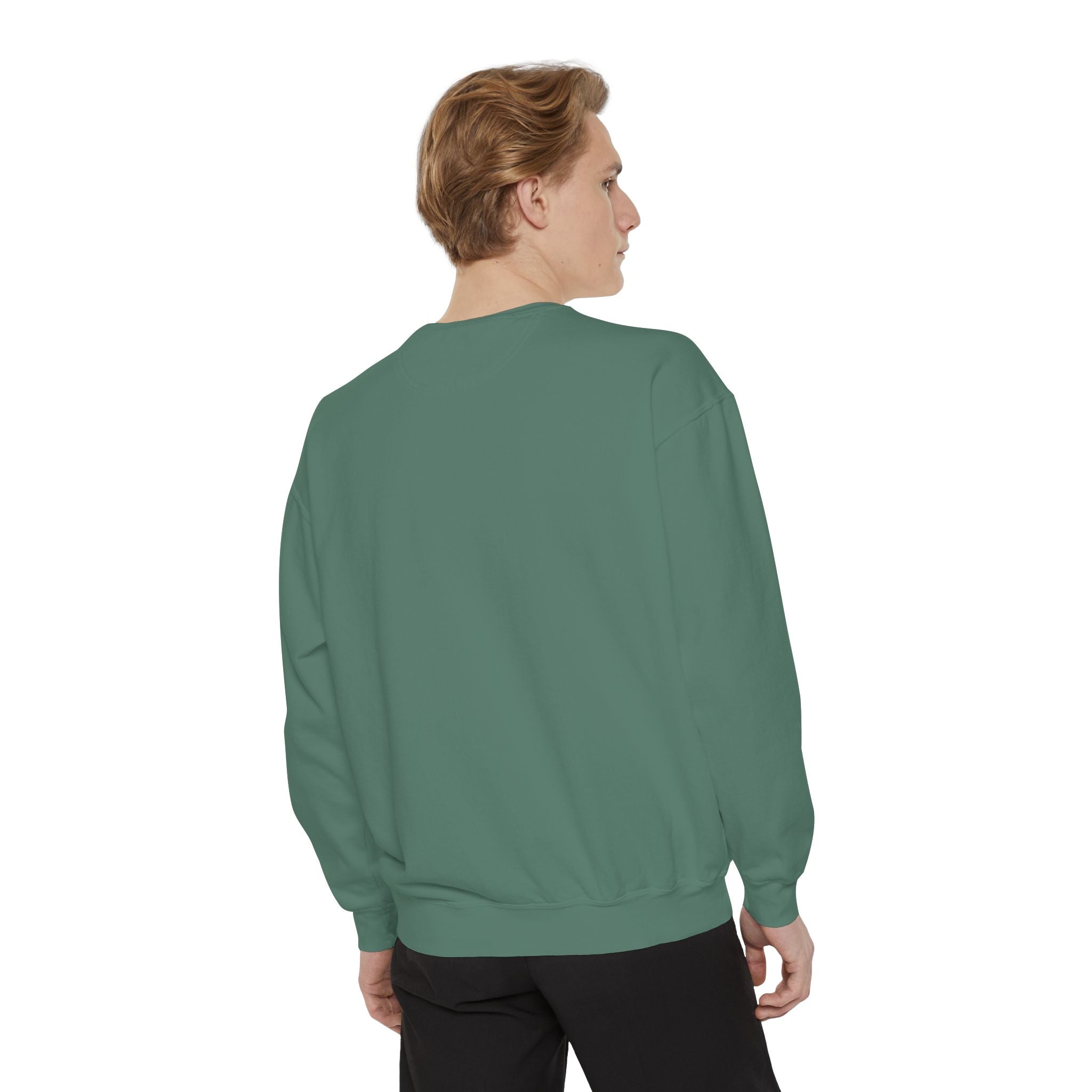 NVDC Minimal Sweatshirt — Garment-Dyed Coral Crewneck