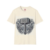 Viking Hammer Unisex Softstyle T-Shirt - Nordic Mythology Tee