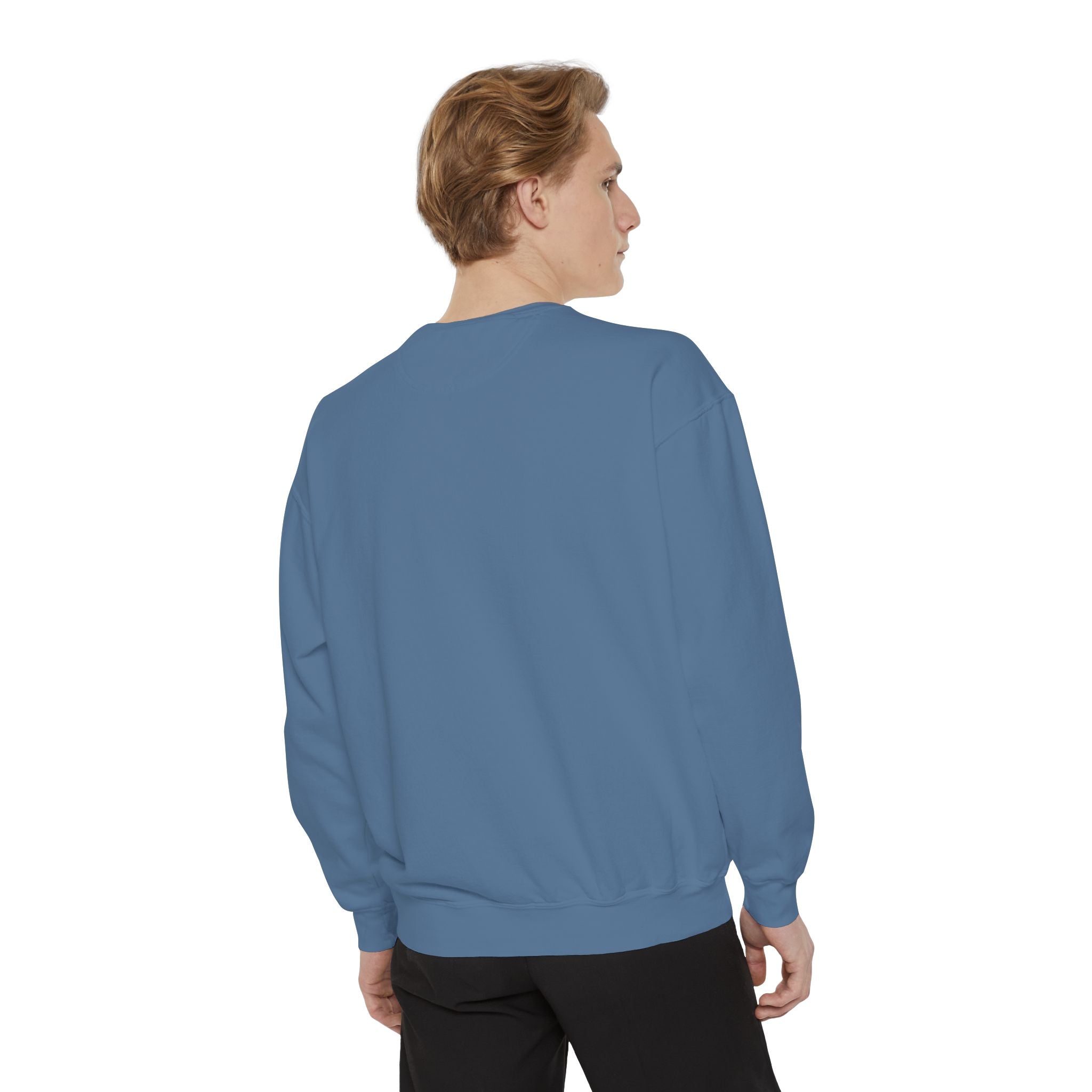NVDC Minimal Sweatshirt — Garment-Dyed Coral Crewneck