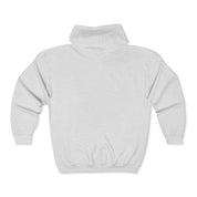 Zip Hoodie – Minimal White Full-Zip Hooded Sweatshirt