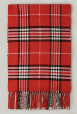 Giant Check Cashmere Feel Mufflers - Warm Plaid Scarf for All Seasons