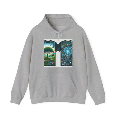 Nature meets technology- Unisex Heavy Blend™ Hooded Sweatshirt