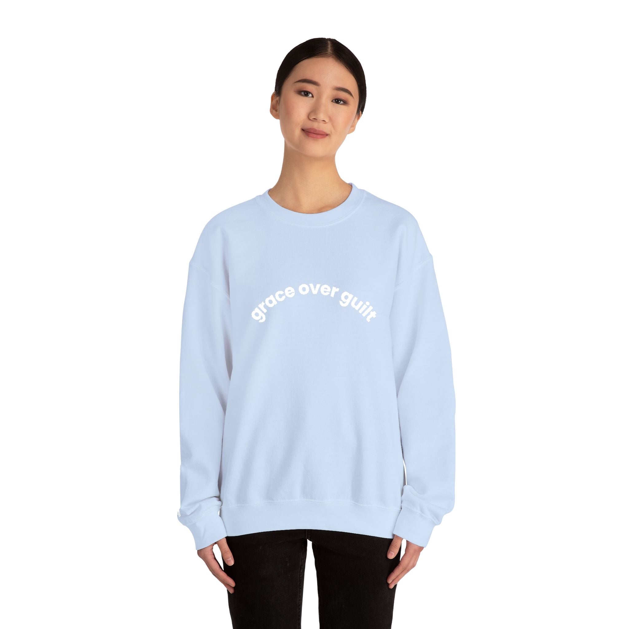 Grace Over Guilt Crewneck Sweatshirt — "always my dignity"