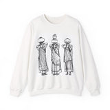 Cultural Heritage Crewneck Sweatshirt - Women Carrying Pots Design