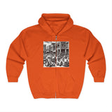 Indus Valley Civilization Market -Premium Zip-Up Hoodie
