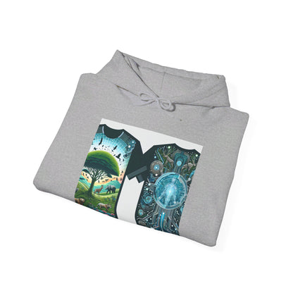 Nature meets technology- Unisex Heavy Blend™ Hooded Sweatshirt