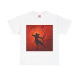 Lord Hanuman Heroic Archer Graphic Tee - Unisex Heavy Cotton T-Shirt