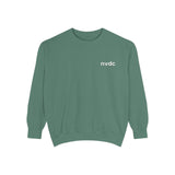 NVDC Minimal Sweatshirt — Garment-Dyed Coral Crewneck
