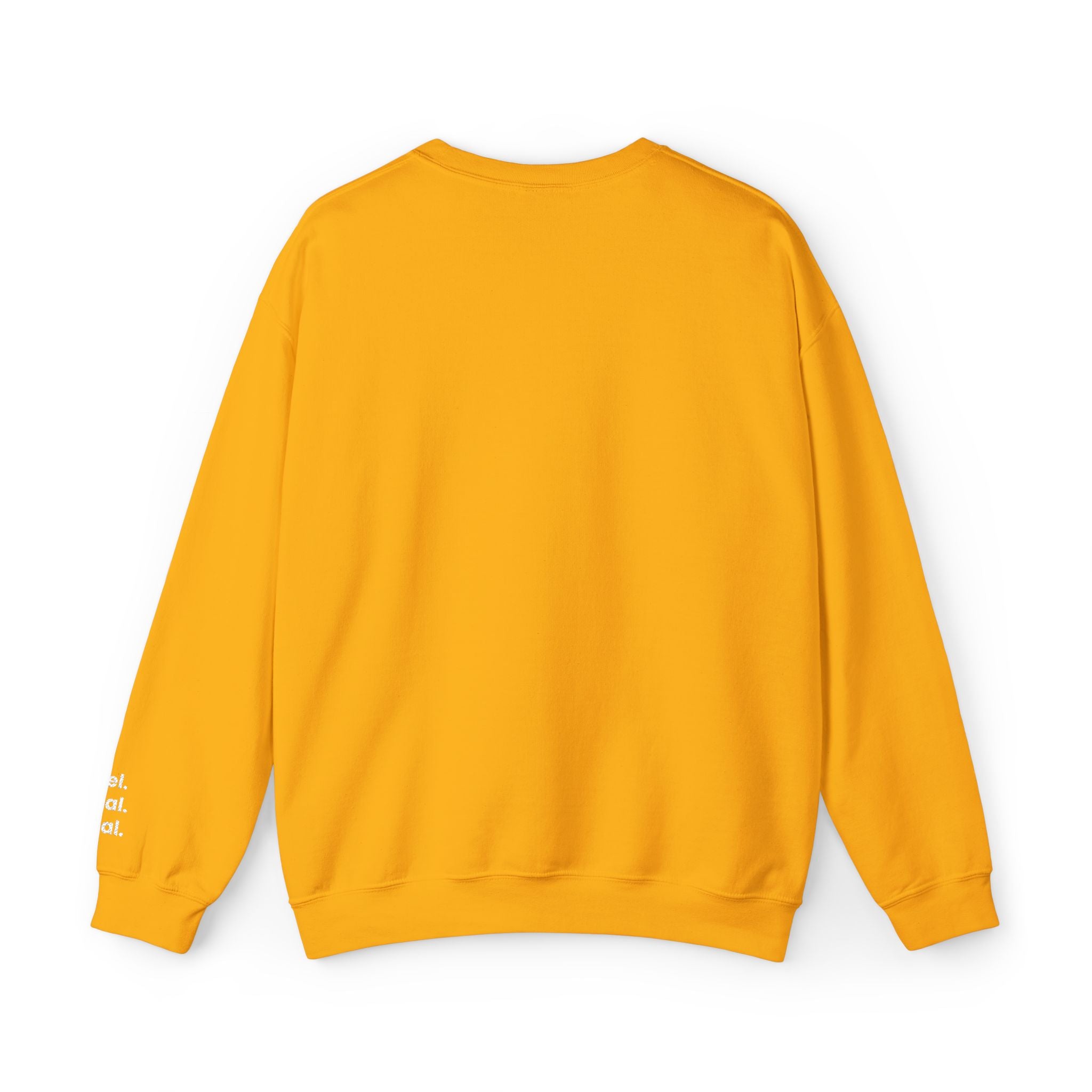 Crewneck Sweatshirt — "Feel. Deal. Heal." Minimal Wellness Pullover