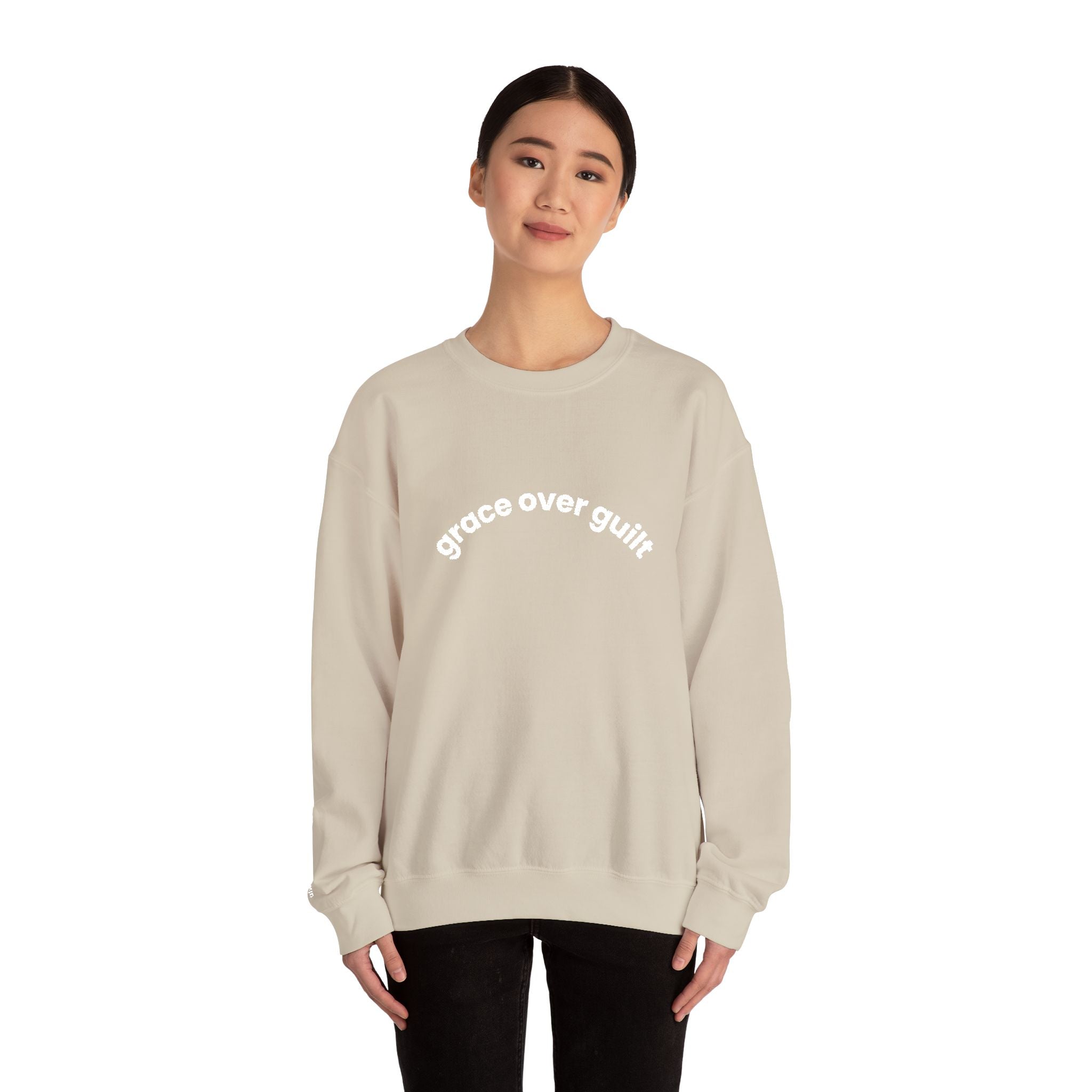Grace Over Guilt Crewneck Sweatshirt — "always my dignity"