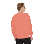 NVDC Minimal Sweatshirt — Garment-Dyed Coral Crewneck