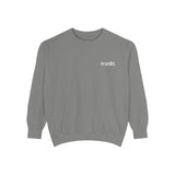 NVDC Minimal Sweatshirt — Garment-Dyed Coral Crewneck