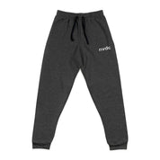 Embroidered NVDC Joggers — Charcoal Comfort Sweatpants