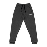 Embroidered NVDC Joggers — Charcoal Comfort Sweatpants