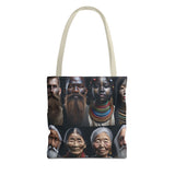 Cultural Diversity Tote Bag - Ancient Ethnic Portraits