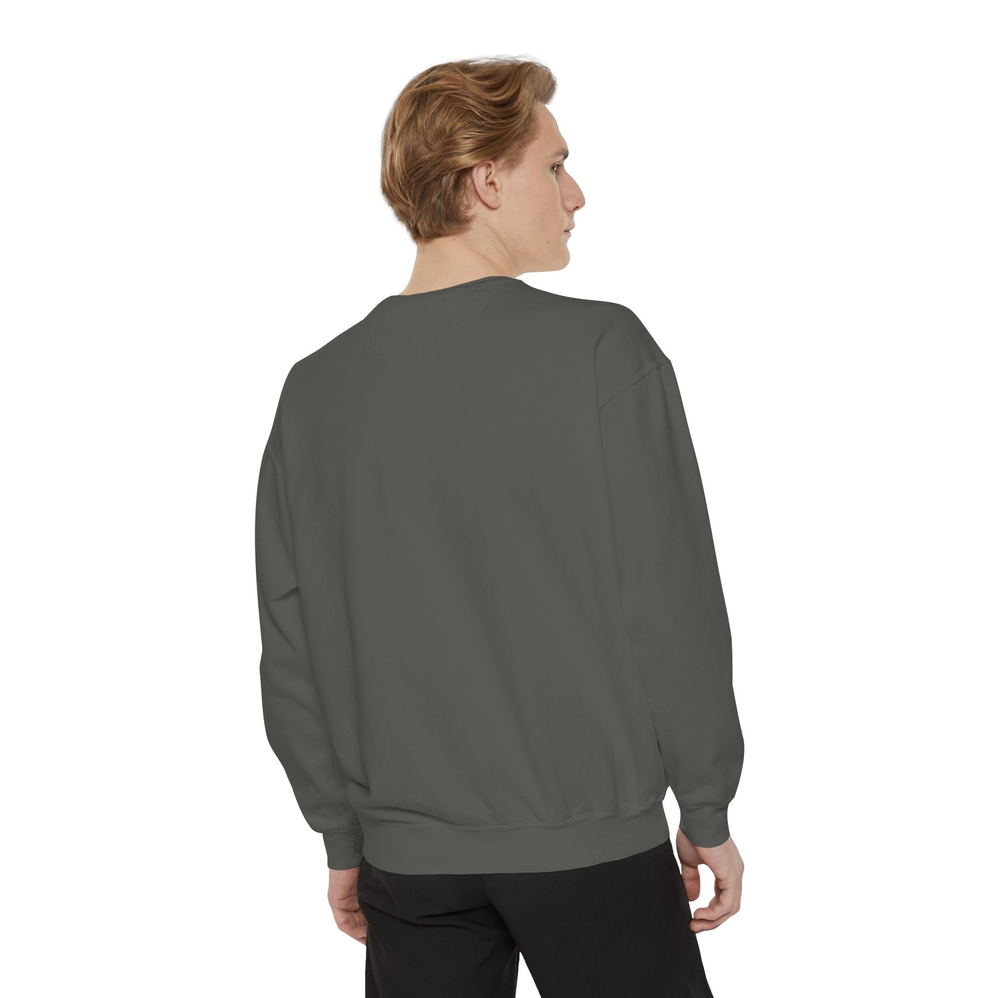 NVDC Minimal Sweatshirt — Garment-Dyed Coral Crewneck