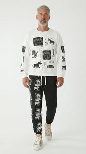 Indus Script & Seals Collage Crewneck Sweatshirt