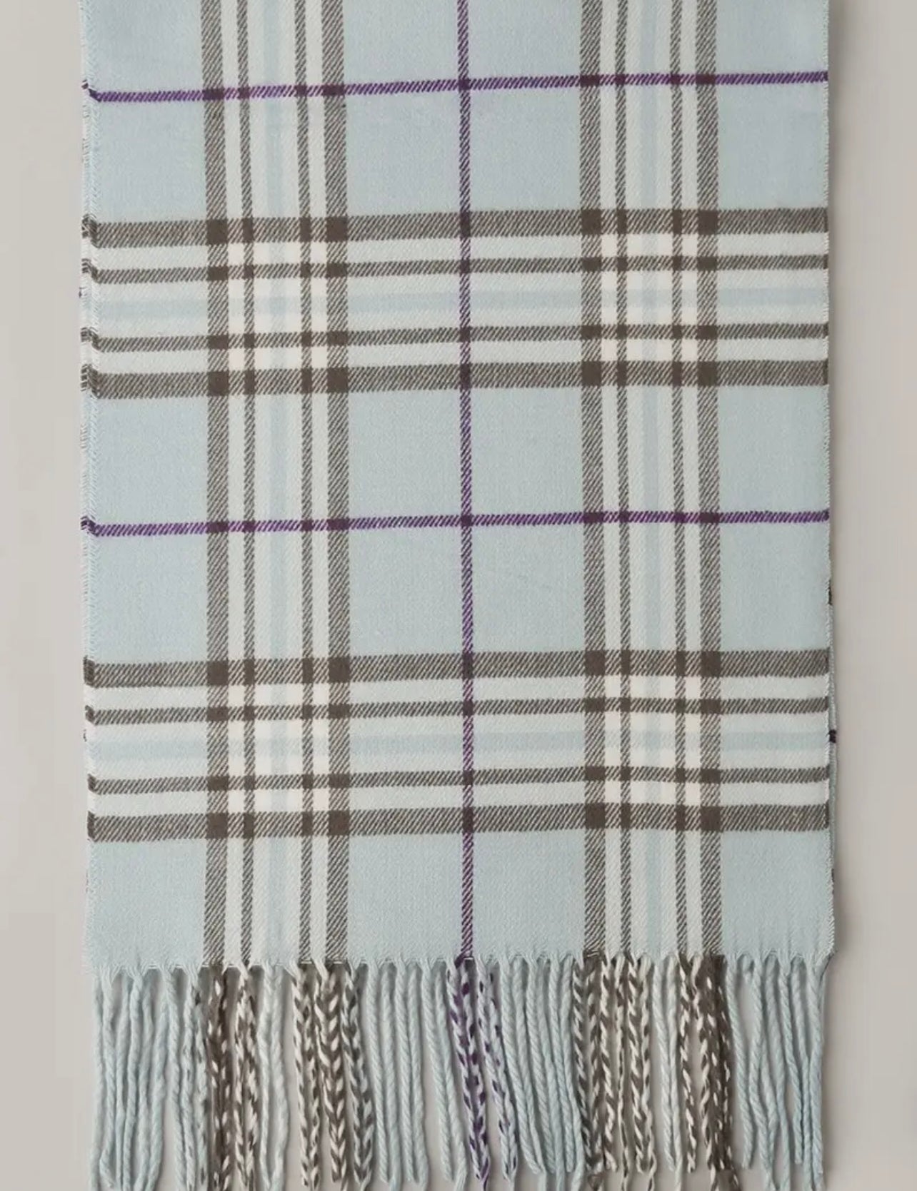 Giant Check Cashmere Feel Mufflers - Warm Plaid Scarf for All Seasons