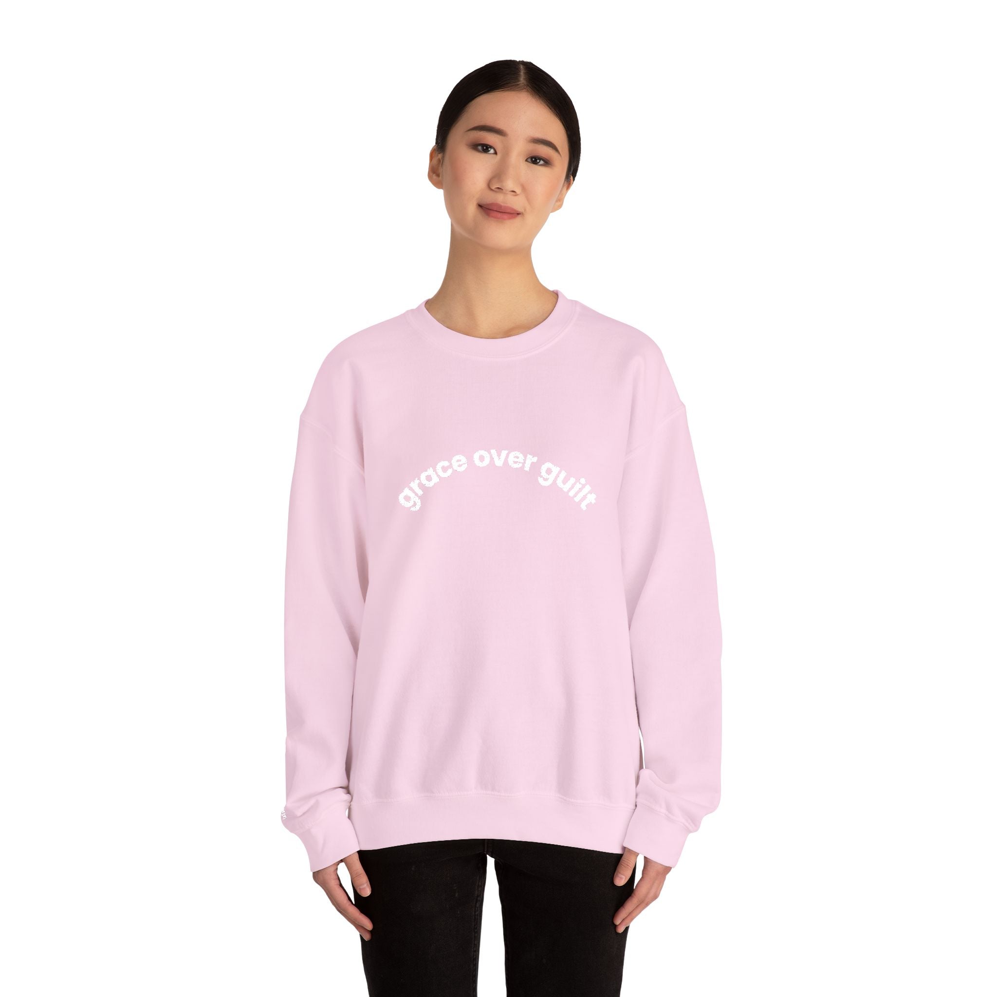Grace Over Guilt Crewneck Sweatshirt — "always my dignity"