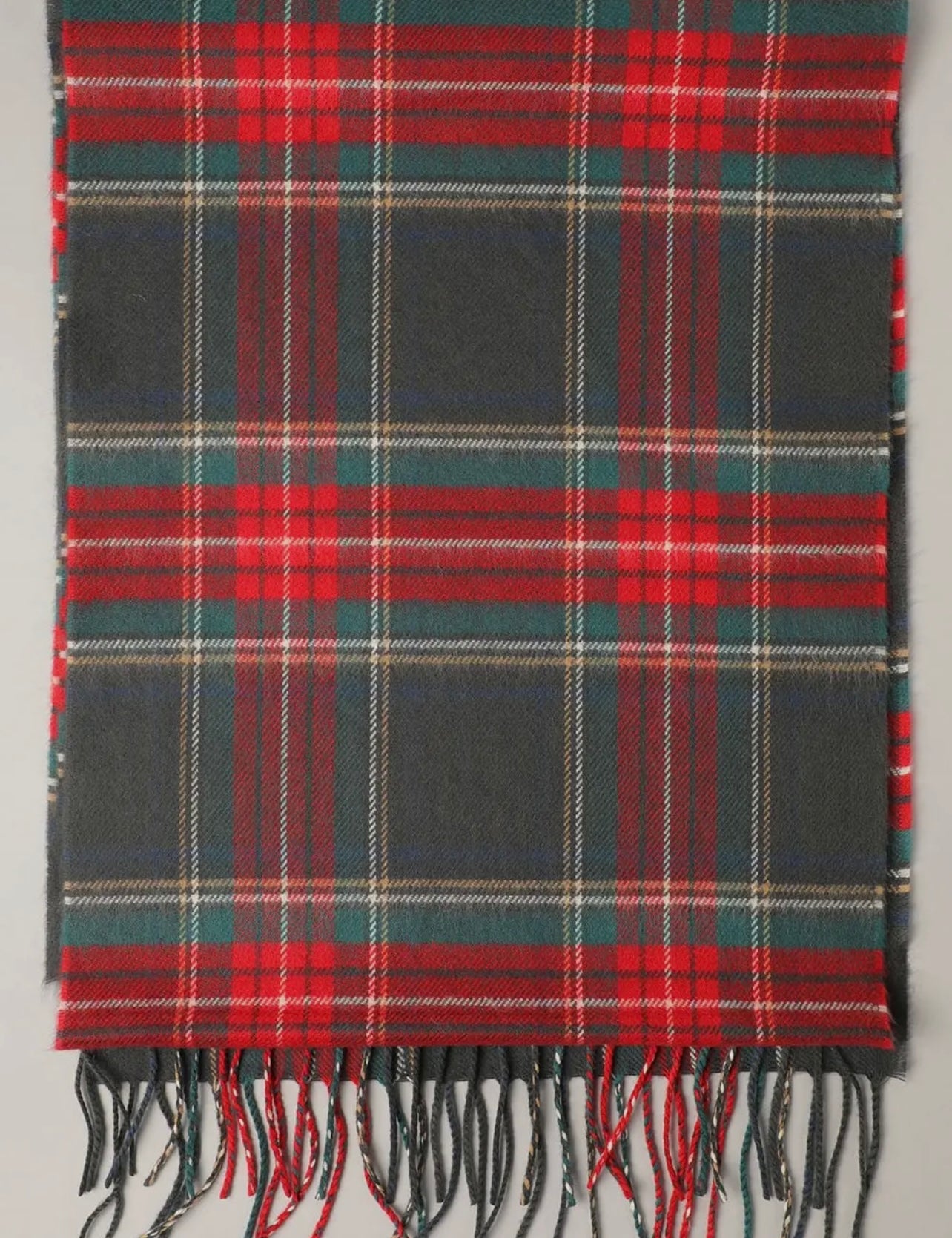 Giant Check Cashmere Feel Mufflers - Warm Plaid Scarf for All Seasons