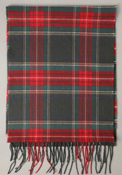 Giant Check Cashmere Feel Mufflers - Warm Plaid Scarf for All Seasons