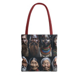 Cultural Diversity Tote Bag - Ancient Ethnic Portraits