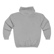 Zip Hoodie – Minimal White Full-Zip Hooded Sweatshirt