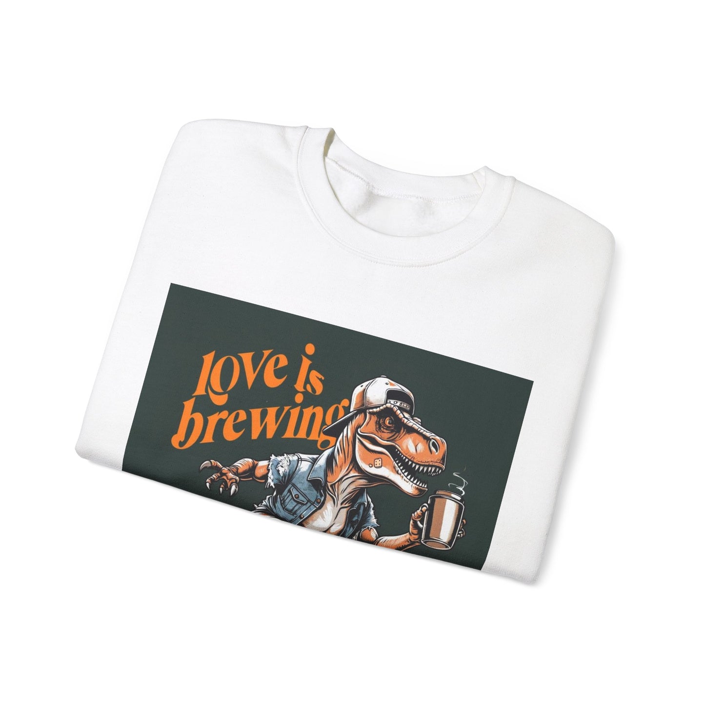 ‘ Love is Brewing’ Unisex Heavy Blend™ Crewneck Sweatshirt