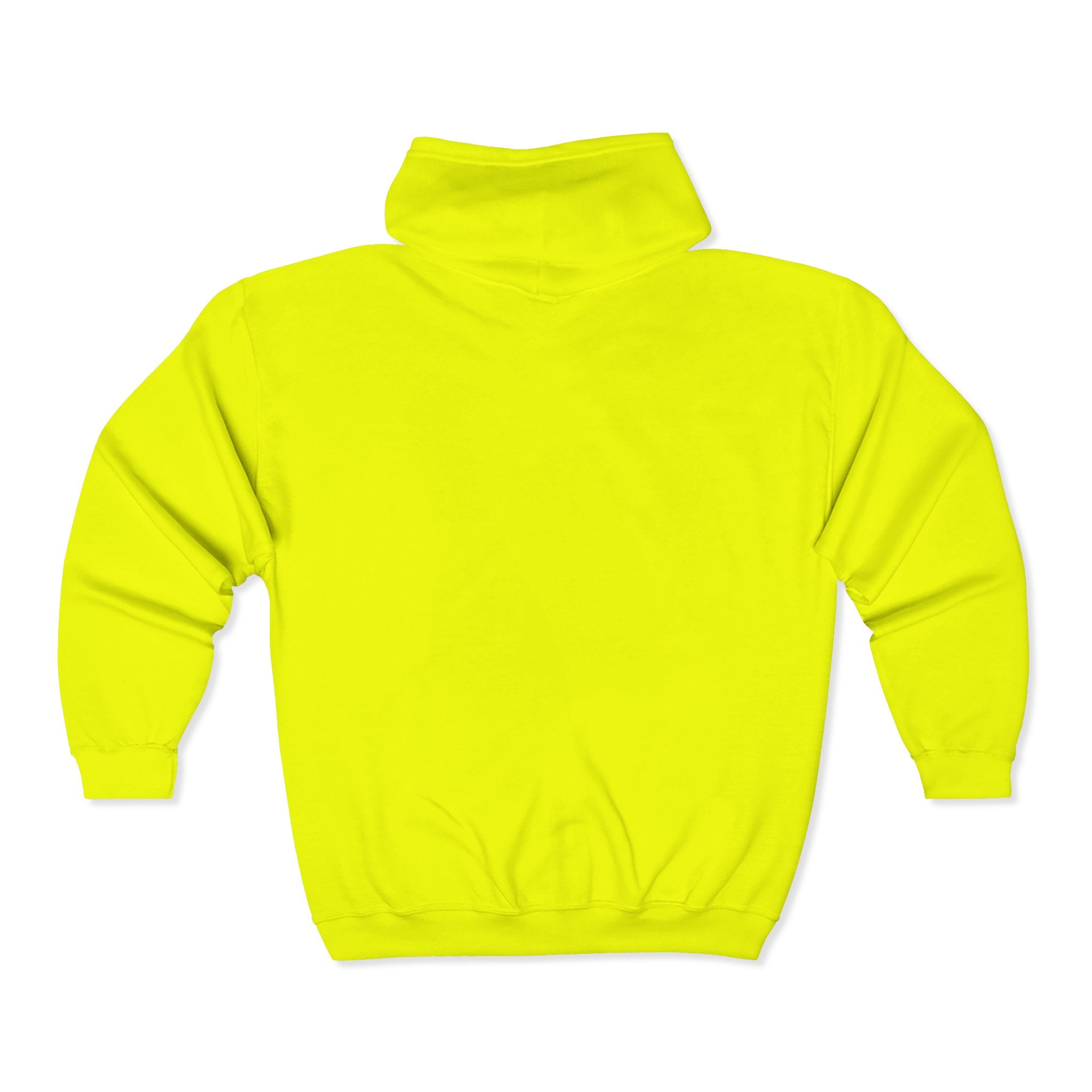 Zip Hoodie – Minimal White Full-Zip Hooded Sweatshirt