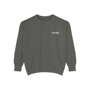 NVDC Minimal Sweatshirt — Garment-Dyed Coral Crewneck