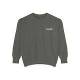 NVDC Minimal Sweatshirt — Garment-Dyed Coral Crewneck