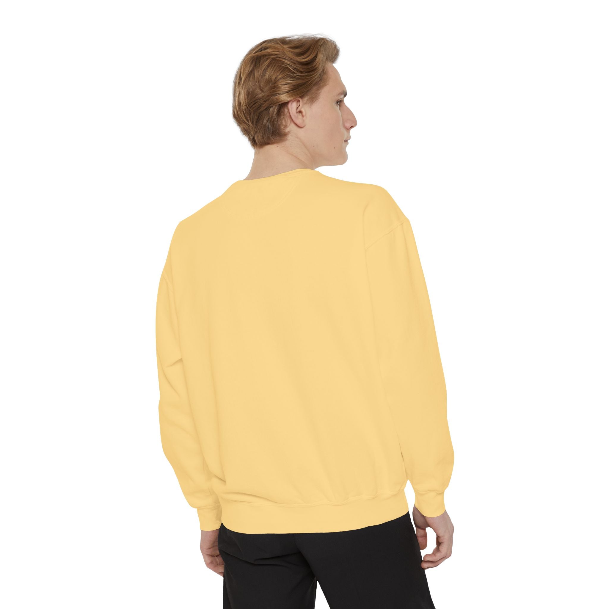 NVDC Minimal Sweatshirt — Garment-Dyed Coral Crewneck