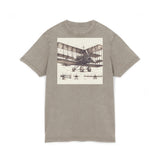 T-Shirt - The First Airplane in History Acid Washed Round Neck Tee