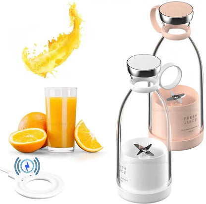 Portable Blender 350ml Mini Portable Blender Smoothies 1400mAh FRESH JUICE Travel Electric Travel Portable Mixer Kitchen