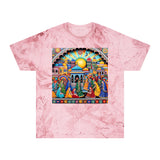 Color Blast T-Shirt with Vibrant Rajasthani Folk Art