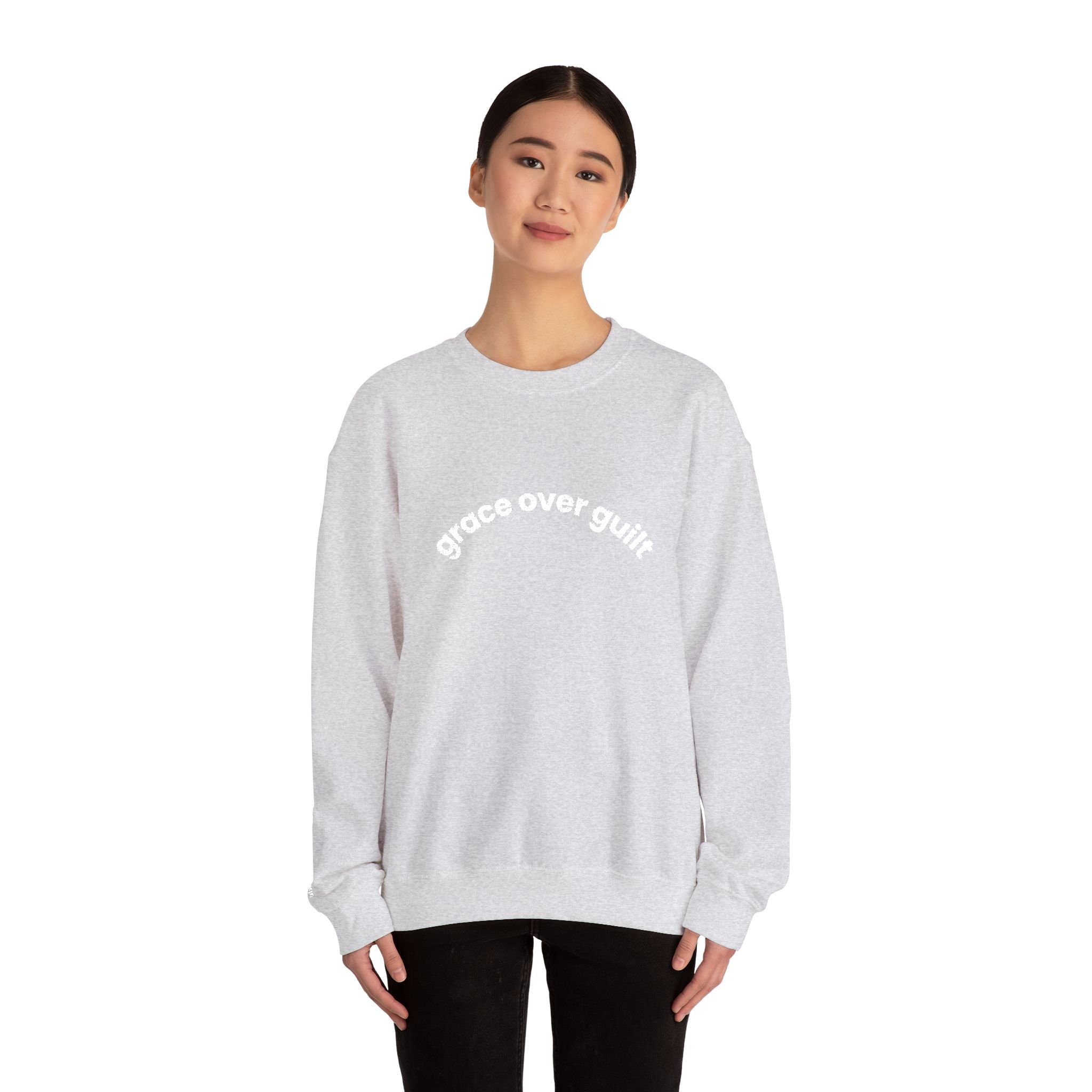 Grace Over Guilt Crewneck Sweatshirt — "always my dignity"