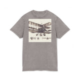 T-Shirt - The First Airplane in History Acid Washed Round Neck Tee