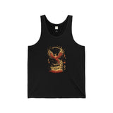 Phoenix Fire Unisex Jersey Tank - Vibrant Graphic Tee for Festivals and Summer Vibes