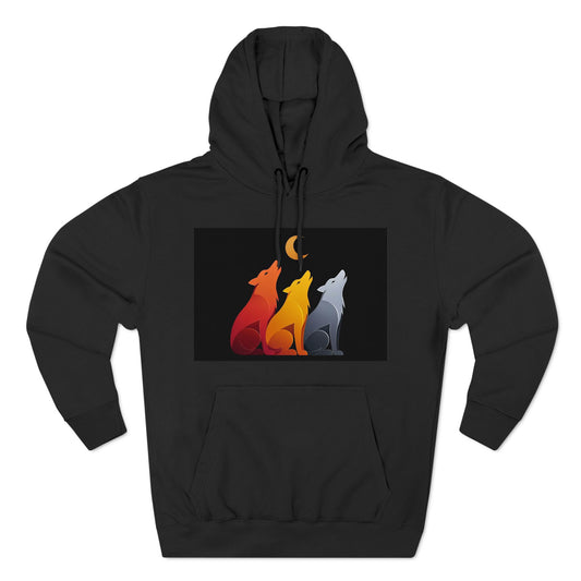 Wolfpack- Three-Panel Fleece Hoodie